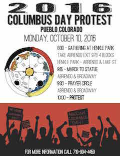 Columbus Day Protest Pueblo